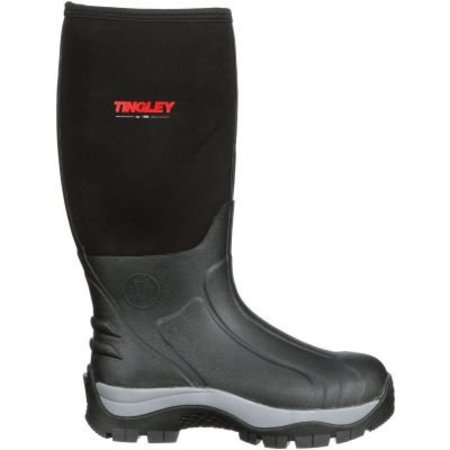TINGLEY Tingley® Badger Insulated Fleece-Lined Boots, Plain Toe, Midsole, Deep Lug, 17"H, Blk, Size 6 80151.06